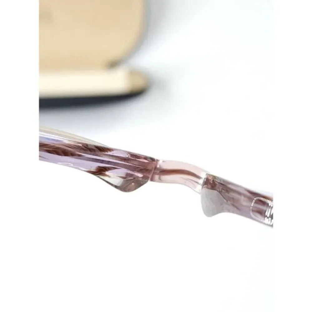 Jean‎ Lafont Eyeglasses Frames BECKY 7084 Clear Brown Pink Purple Horn 50-18-138